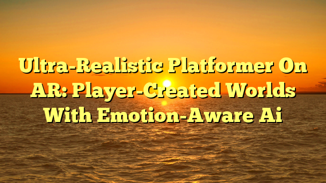 Ultra-Realistic Platformer On AR: Player-Created Worlds With Emotion-Aware Ai